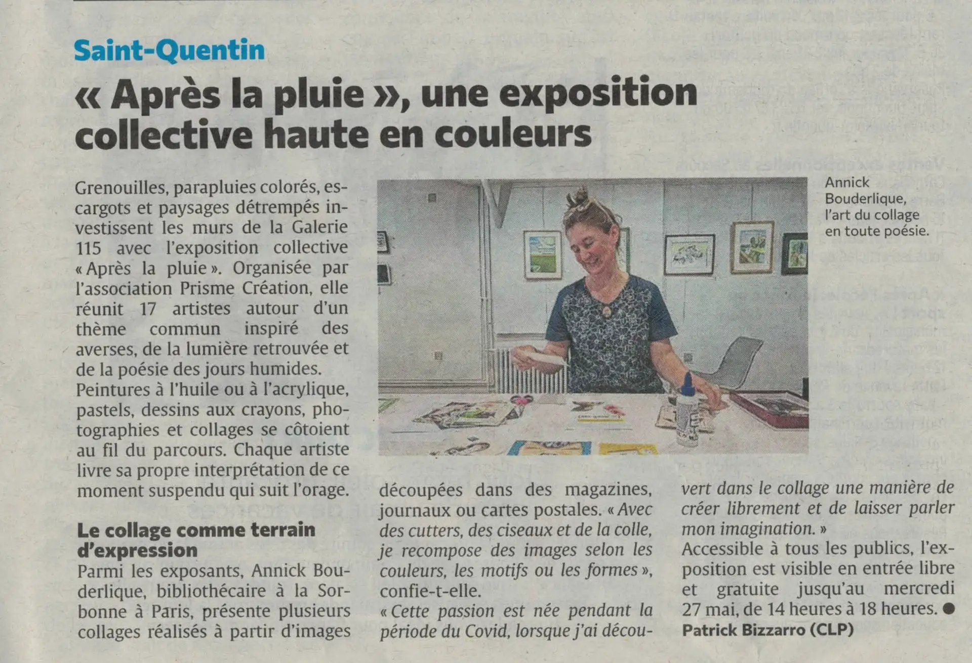 Exposition &lsquo;après la pluie&rsquo; mai 2026